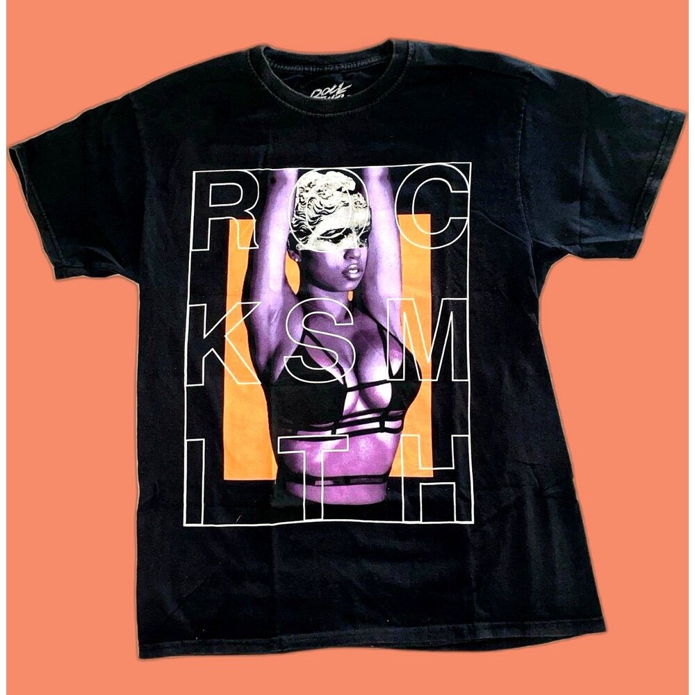 Rocksmith NYC RS Logo Graphic T-Shirt Black Streetwear Men's Size Medium
